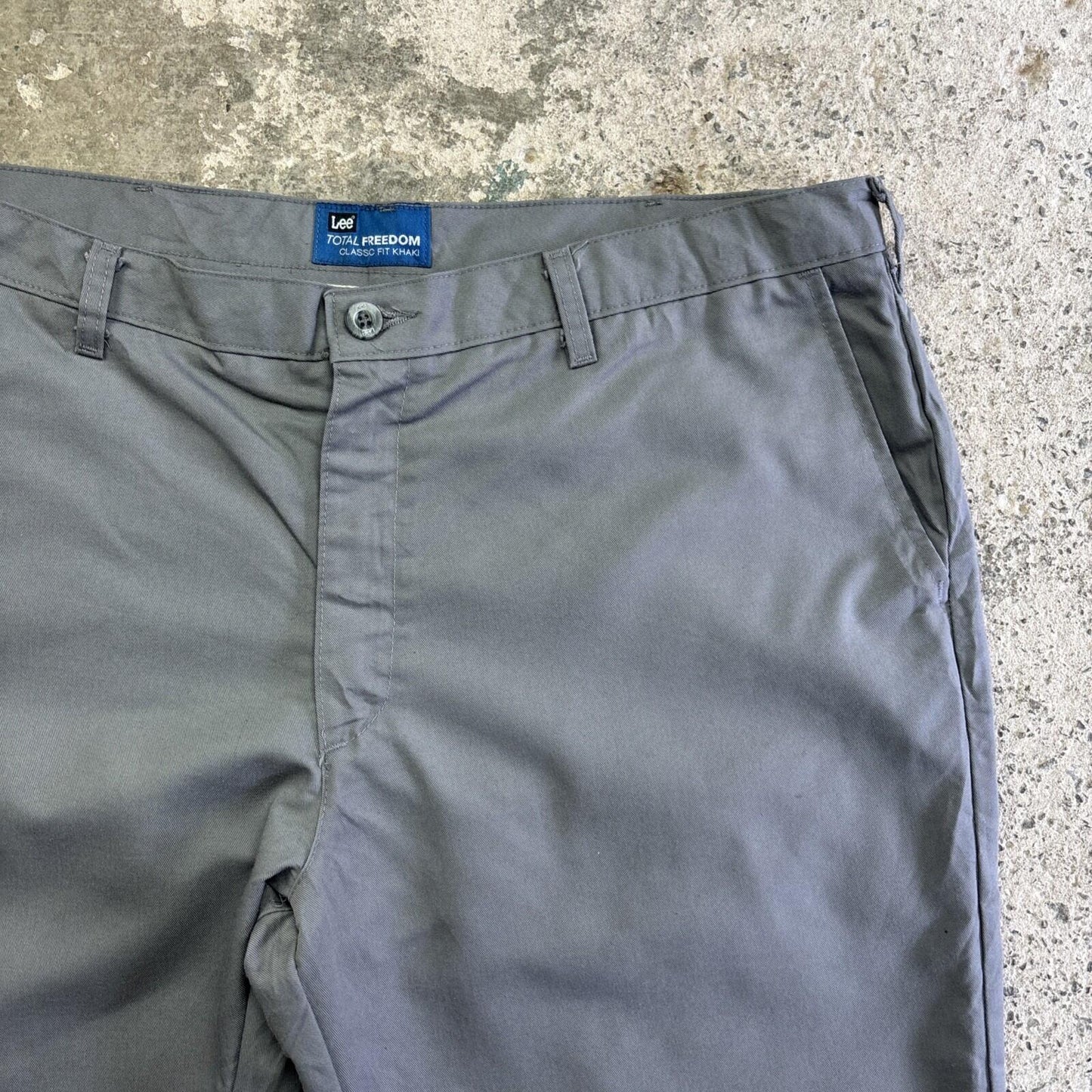 Grey Lee Cut Off Chino Shorts | W40"