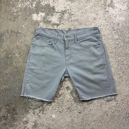 Grey Denim Levi’s 511 Cut Off Jean Shorts | W32"