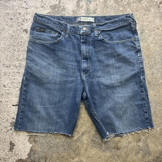 Blue Denim Lee Men’s Cut Off Shorts | W36