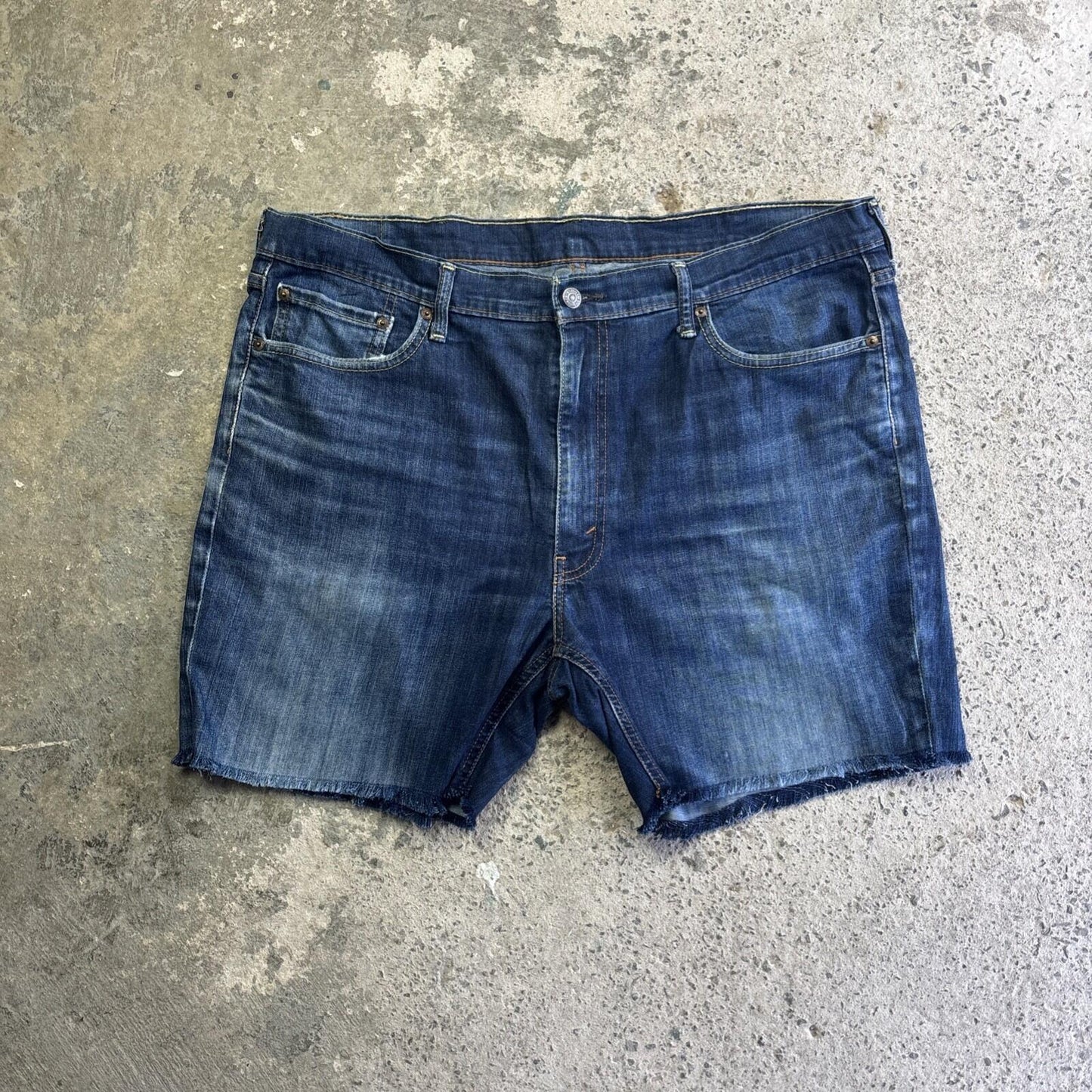 Blue Denim Levi’s Cut Off Denim Jean Shorts | W40"