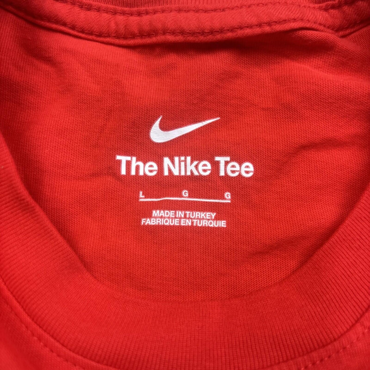 Red Nike England Football Print T-Shirt | Size: L