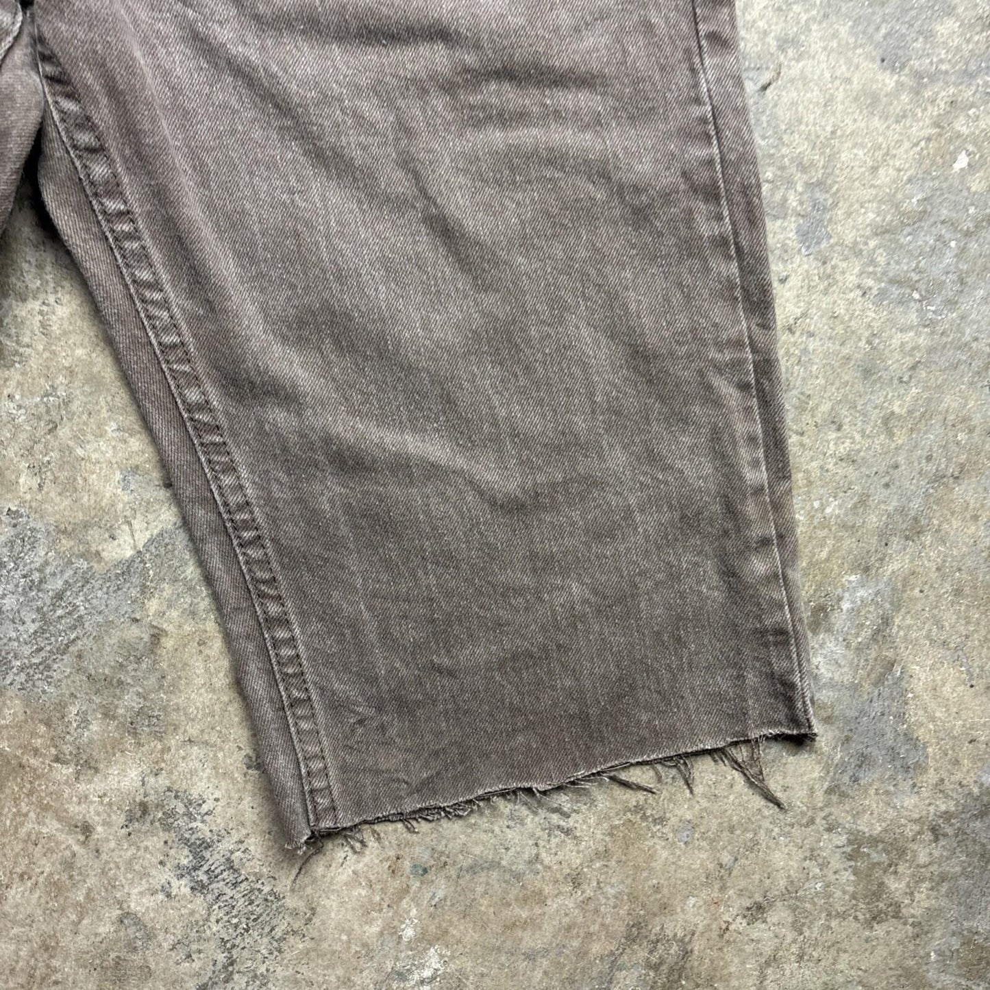 Brown Lee Cut Men’s Off Shorts Jorts | W32