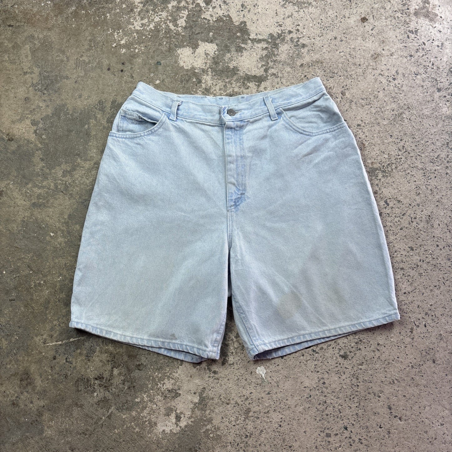 Light Blue Denim Lee Jean Shorts | W32"