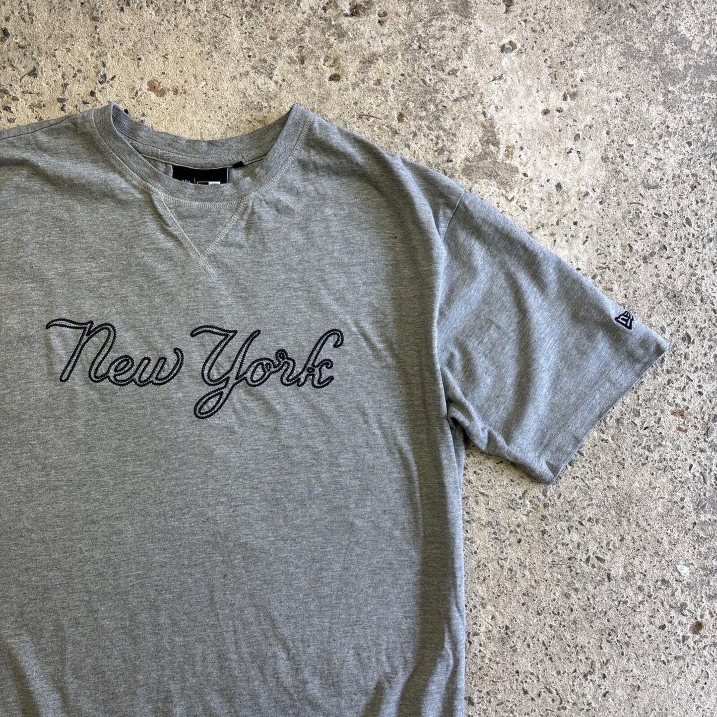 Grey New York Yankees Graphic New Era T-shirt Men's