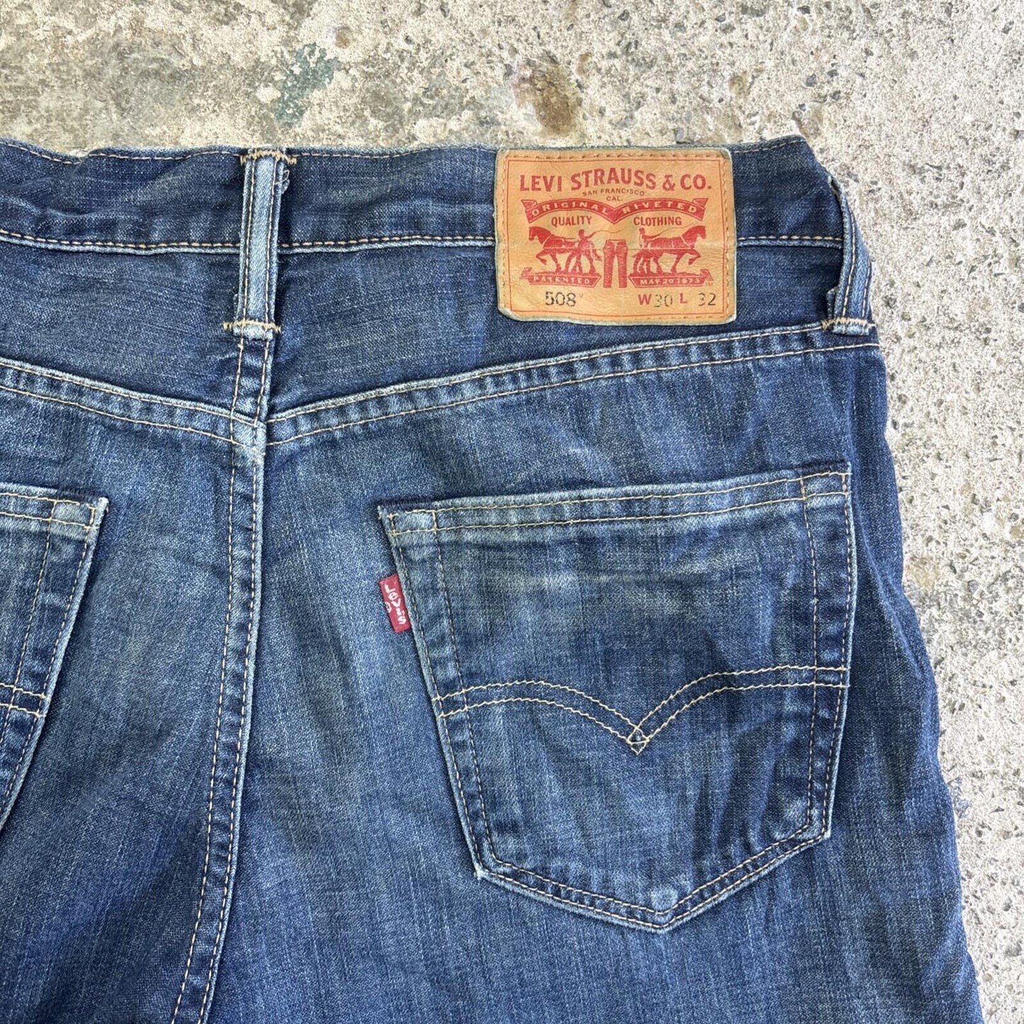 Blue Levi’s 508 Cut Off Jean Shorts | W30"
