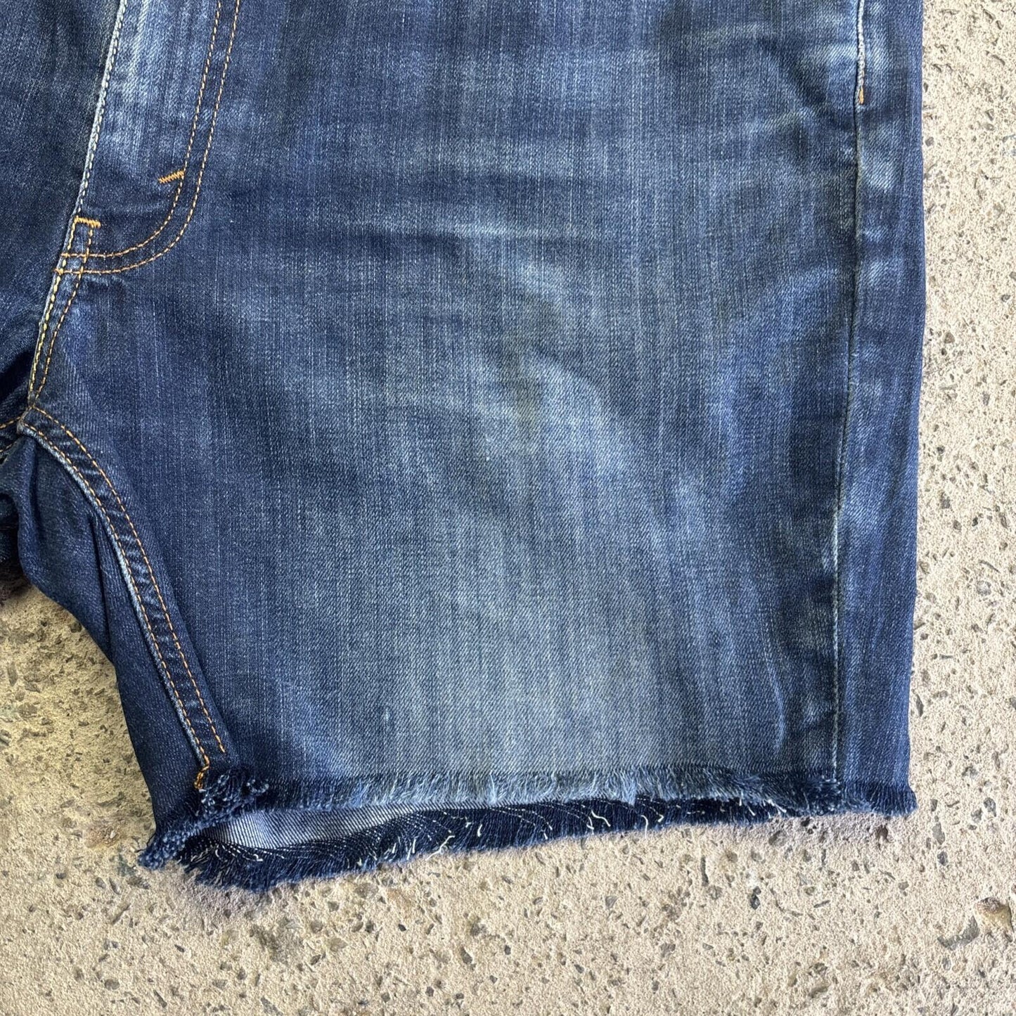 Blue Denim Levi’s Cut Off Denim Jean Shorts | W40"