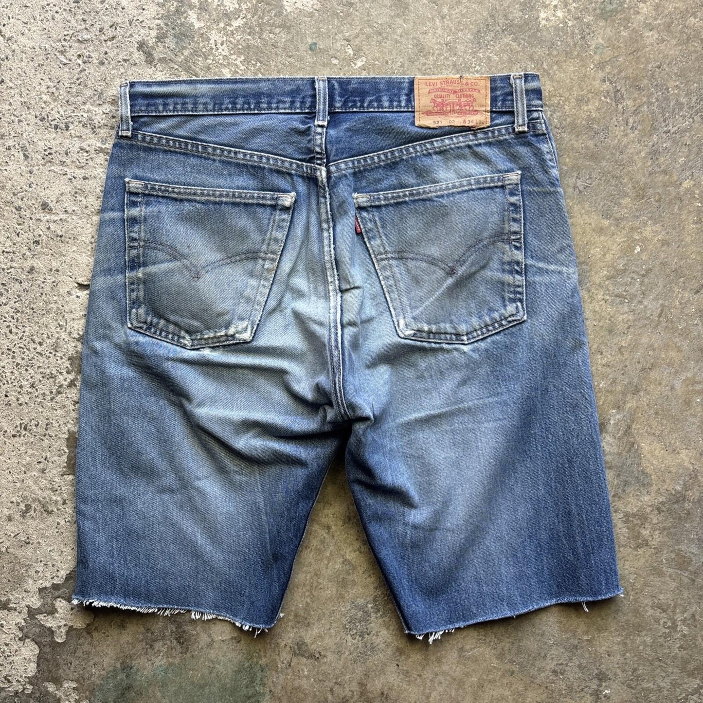 Blue Denim Levi’s Cut Off Men’s Jorts Shorts | W36