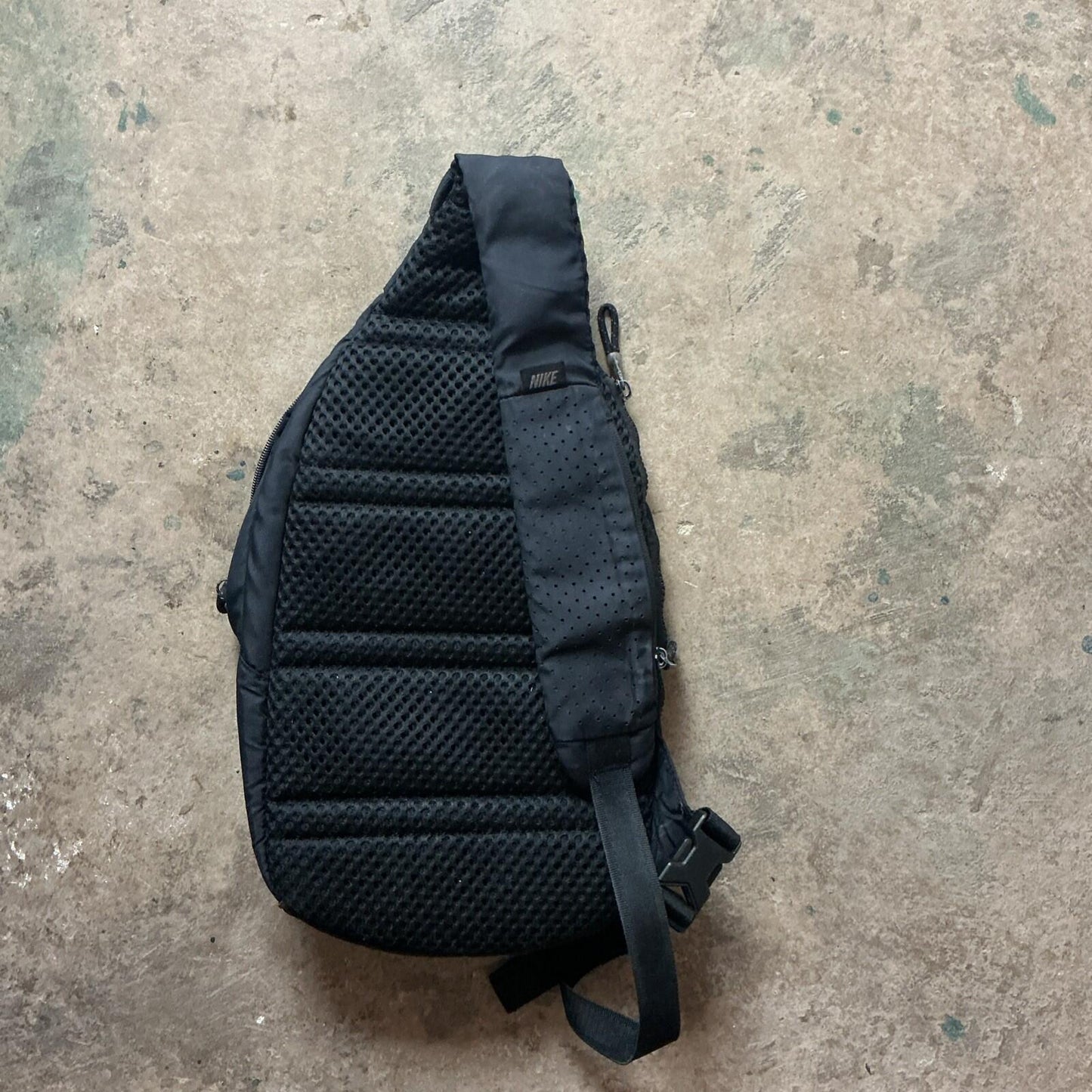 Black and Khaki Nike Pullover Backpack Rucksack