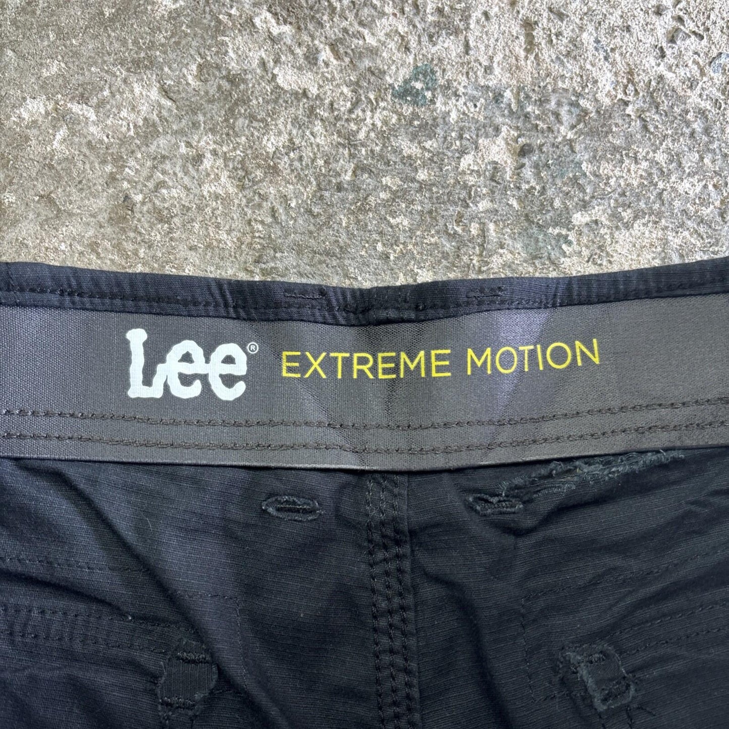 Black Lee Textured Cargo Shorts | W32"