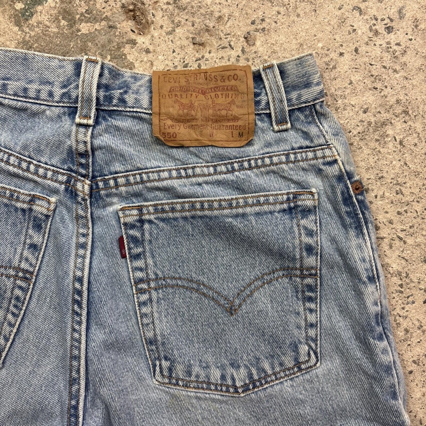 Blue Levis 550 Made in USA Cut Denim Women’s Jean Shorts | W26" / Size 8