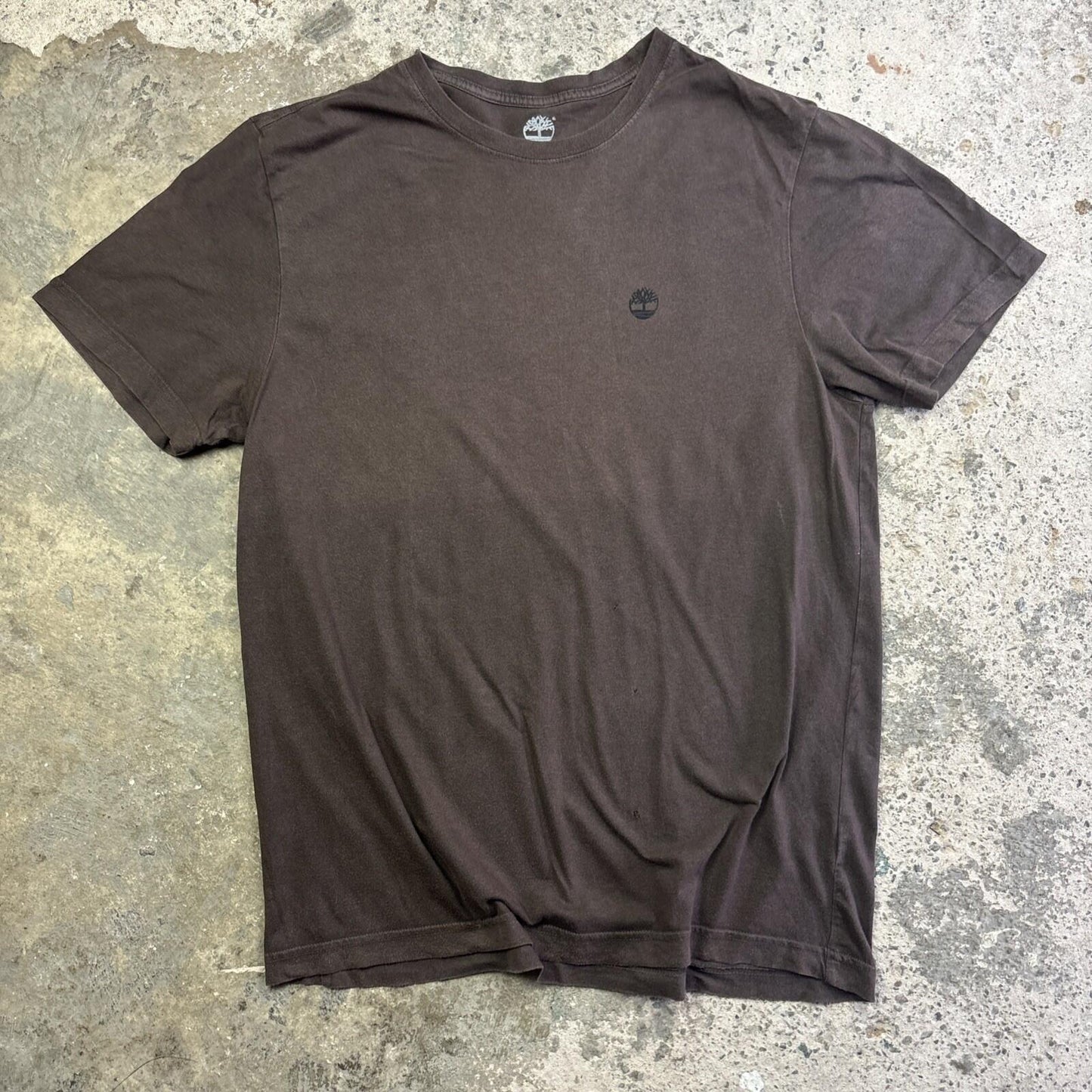 00s Brown Timberland Graphic Men’s T-shirt | L
