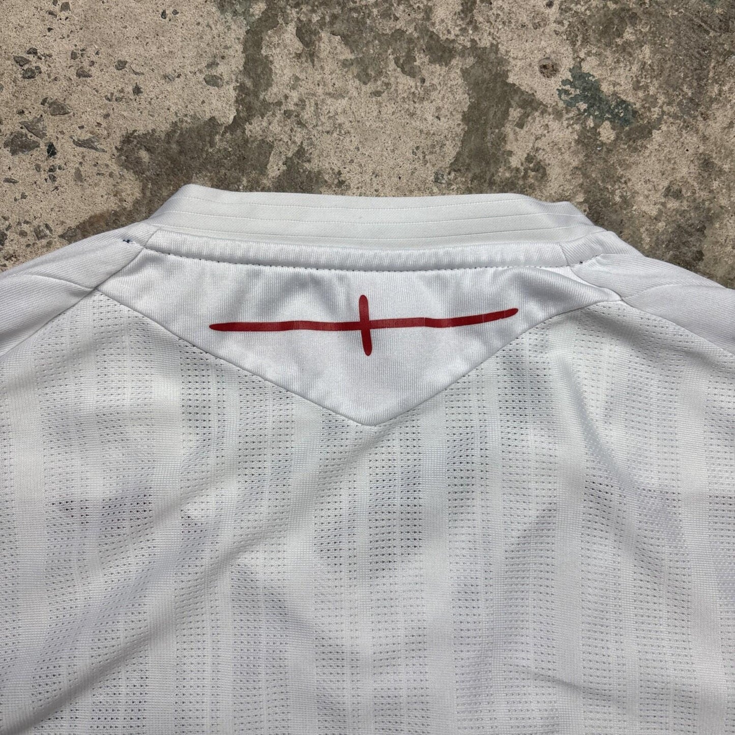 2007-09 White Umbro England Football Men’s Shirt | L