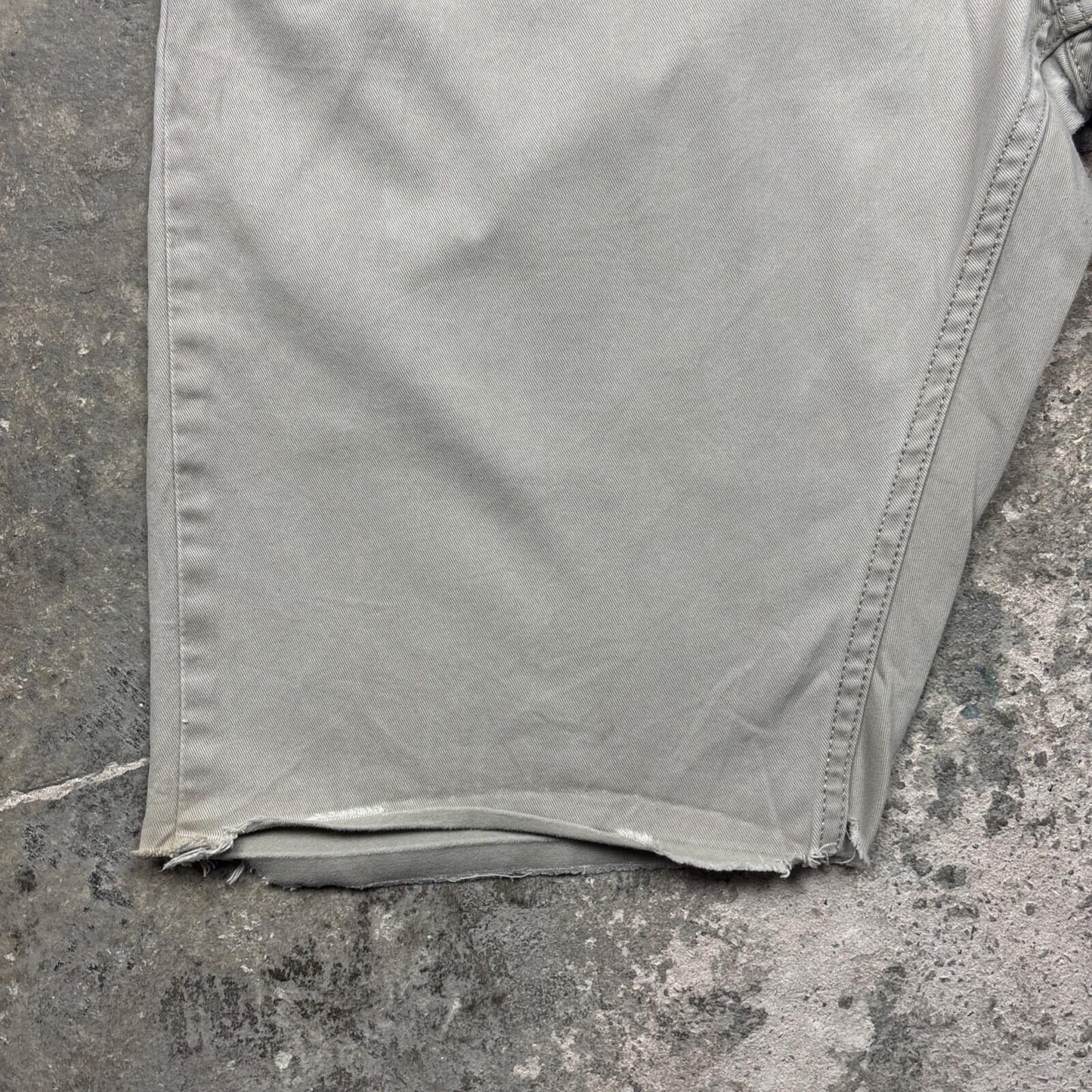 Biege Levis 514 Cotton Cut Off Shorts | W38"