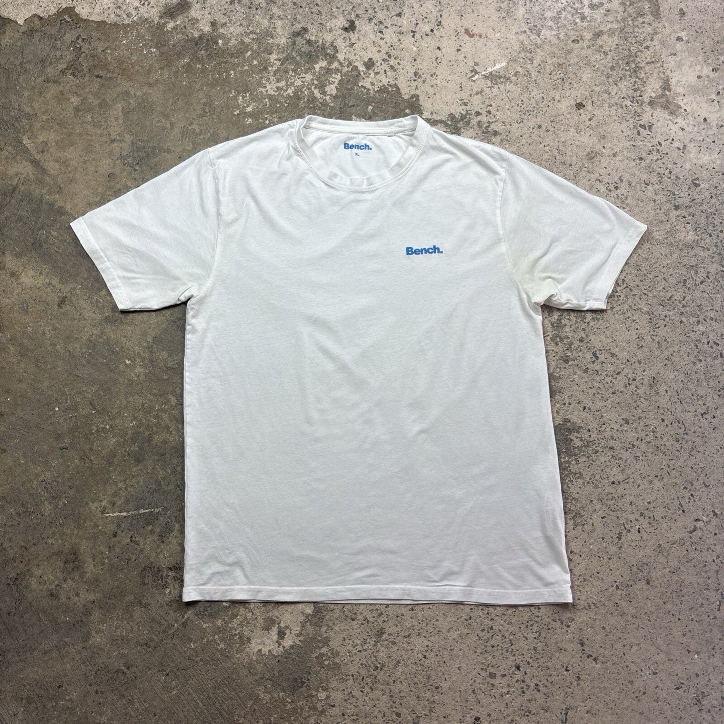 White Bench Logo Print T-Shirt | Size XL