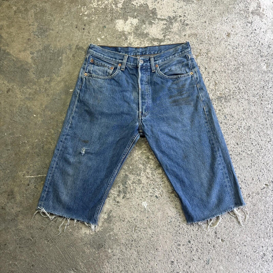 Blue Denim Levi’s Cut Off Jean Shorts | 31"