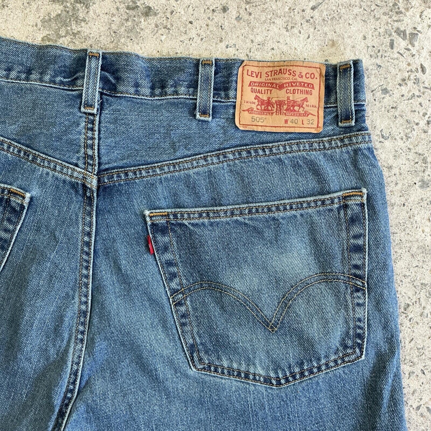 Blue Levi’s Denim Jean Shorts In Regular Fit | W40
