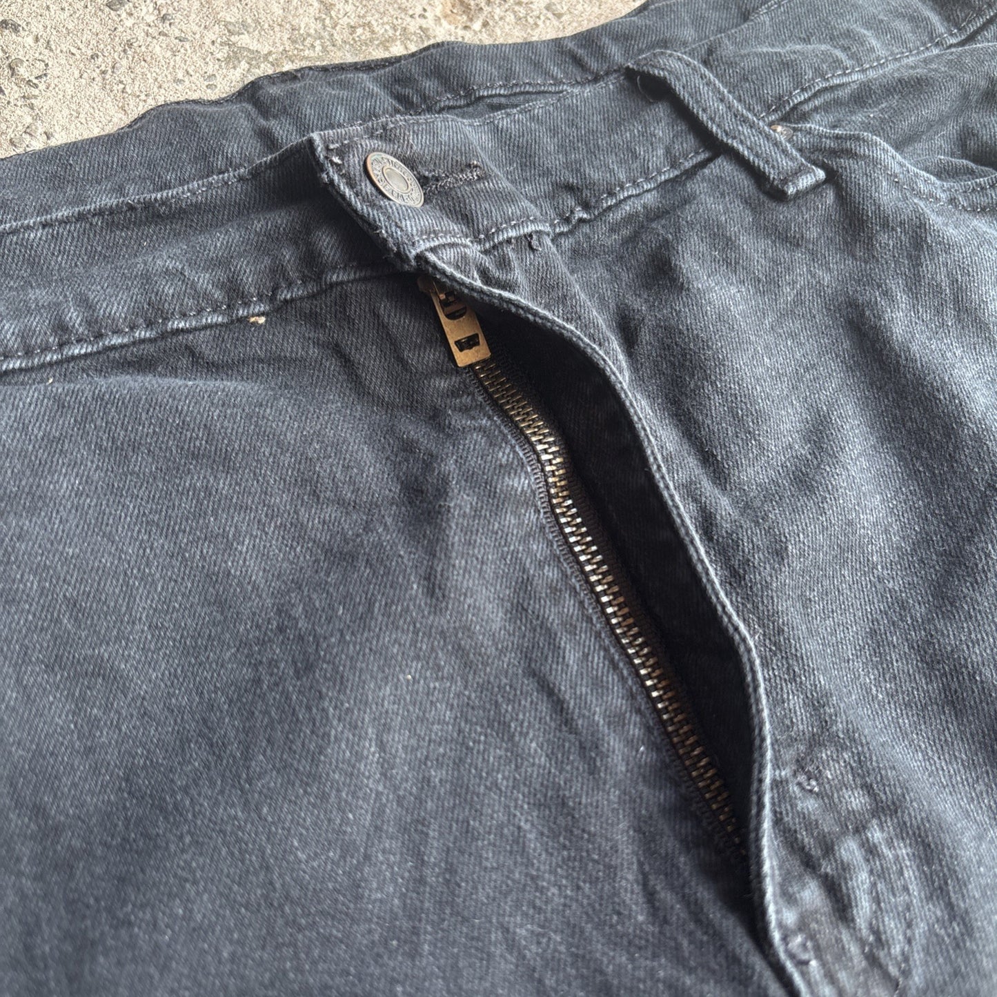 Black Levi’s 511 Denim Cut Off Jean Shorts | W38"