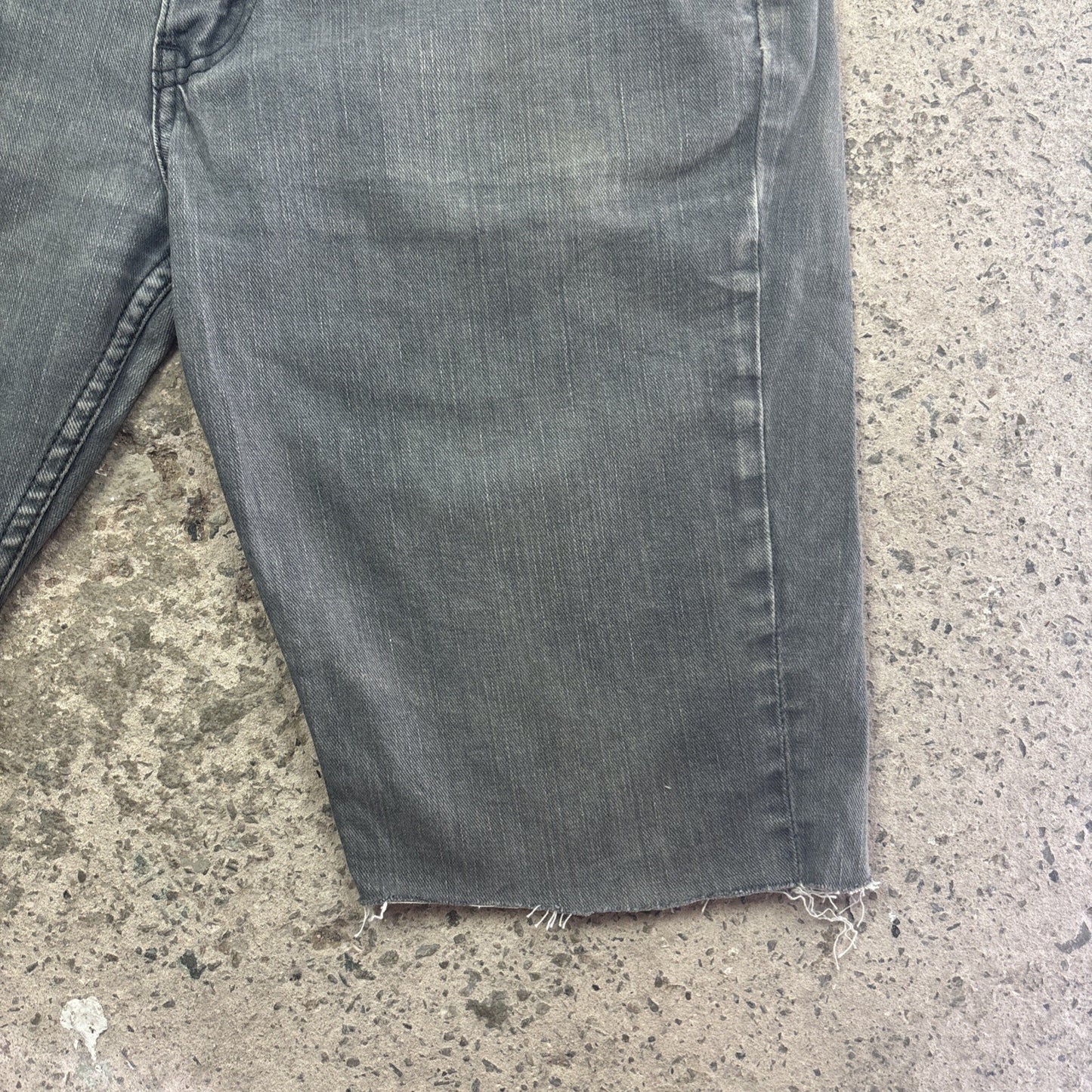 Grey Levis 511 Cut Off Jean Shorts | W36"