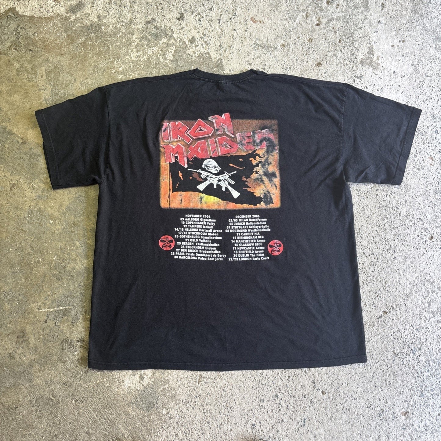 Black Iron Maiden ‘Matter Of Life & Death’ Graphic T-shirt | Size 2XL