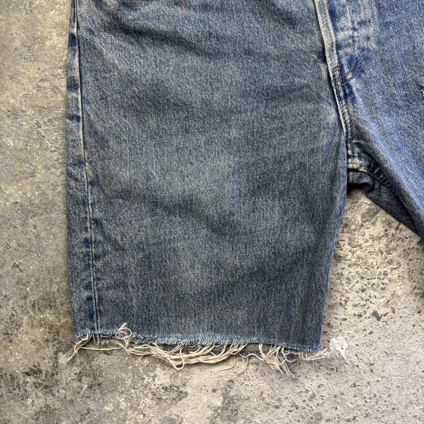 Vintage Blue Levi’s Cut Off Denim Jean Shorts | W33"