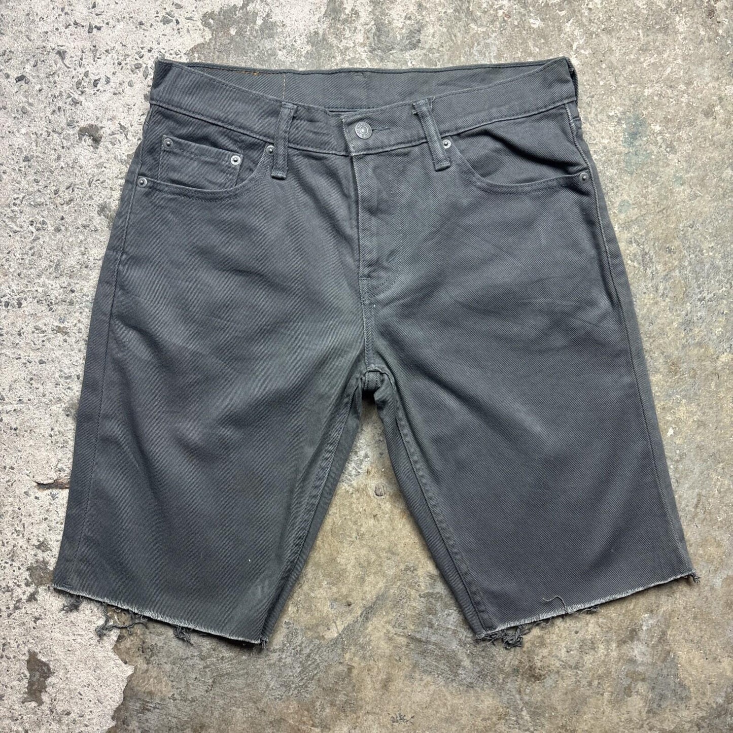 Grey Denim Levi’s 511 Men’s Cut Off Shorts | W30
