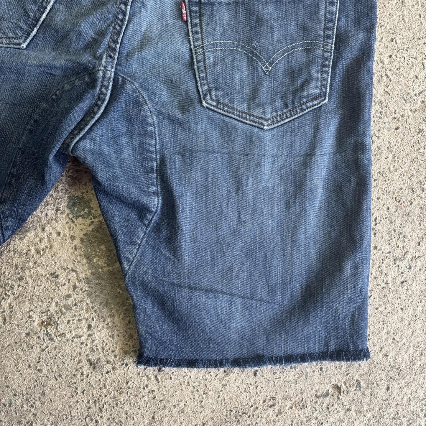 Blue Denim Cut Off Levi’s Jean Shorts | W33"