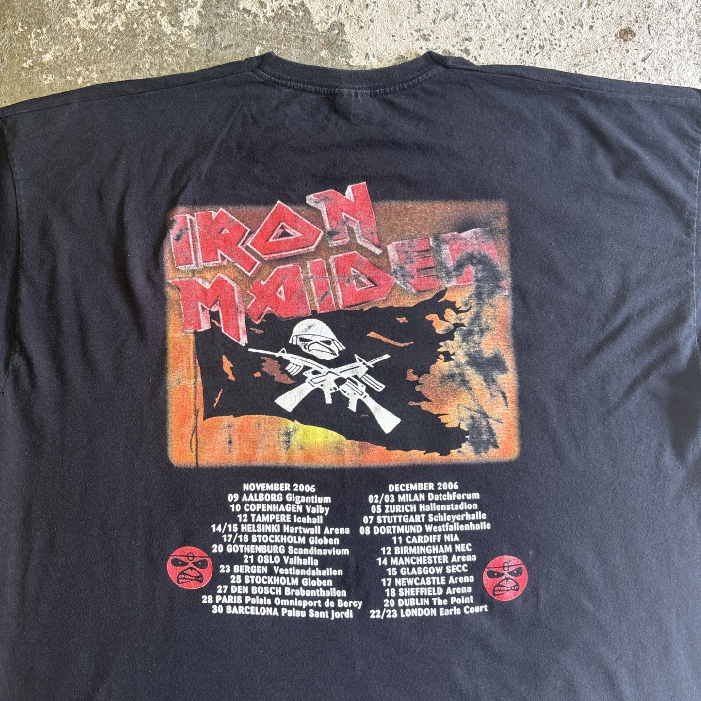 Black Iron Maiden ‘Matter Of Life & Death’ Graphic T-shirt | Size 2XL