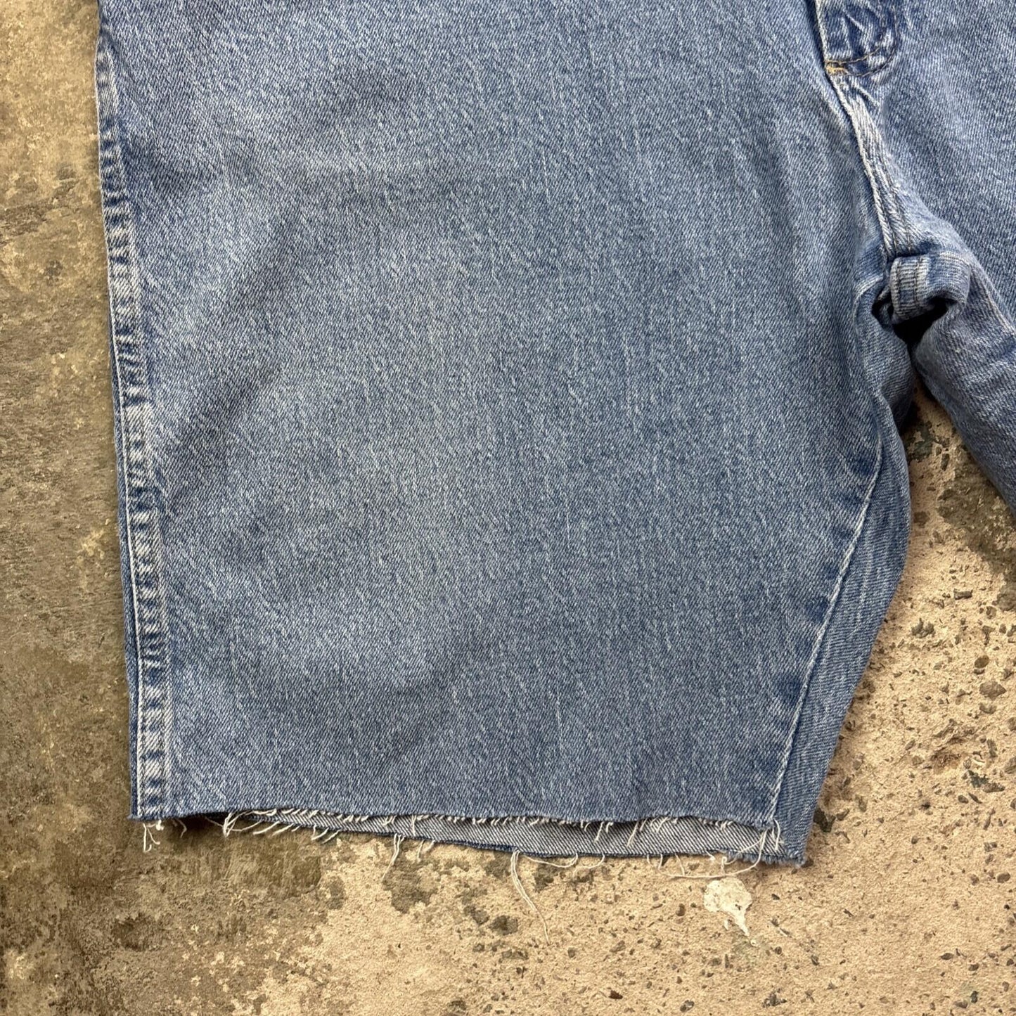 Blue Denim Wrangler Cut Off Jean Shorts | W42"