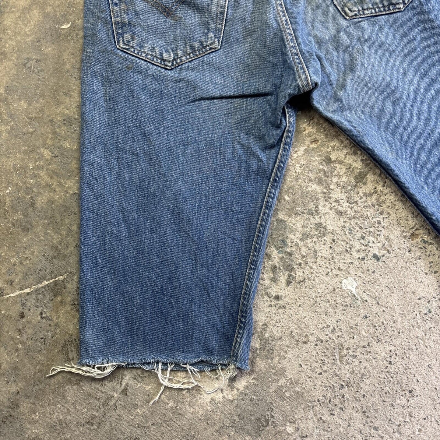 Blue Denim Levi’s Cut Off Jean Shorts | 31"