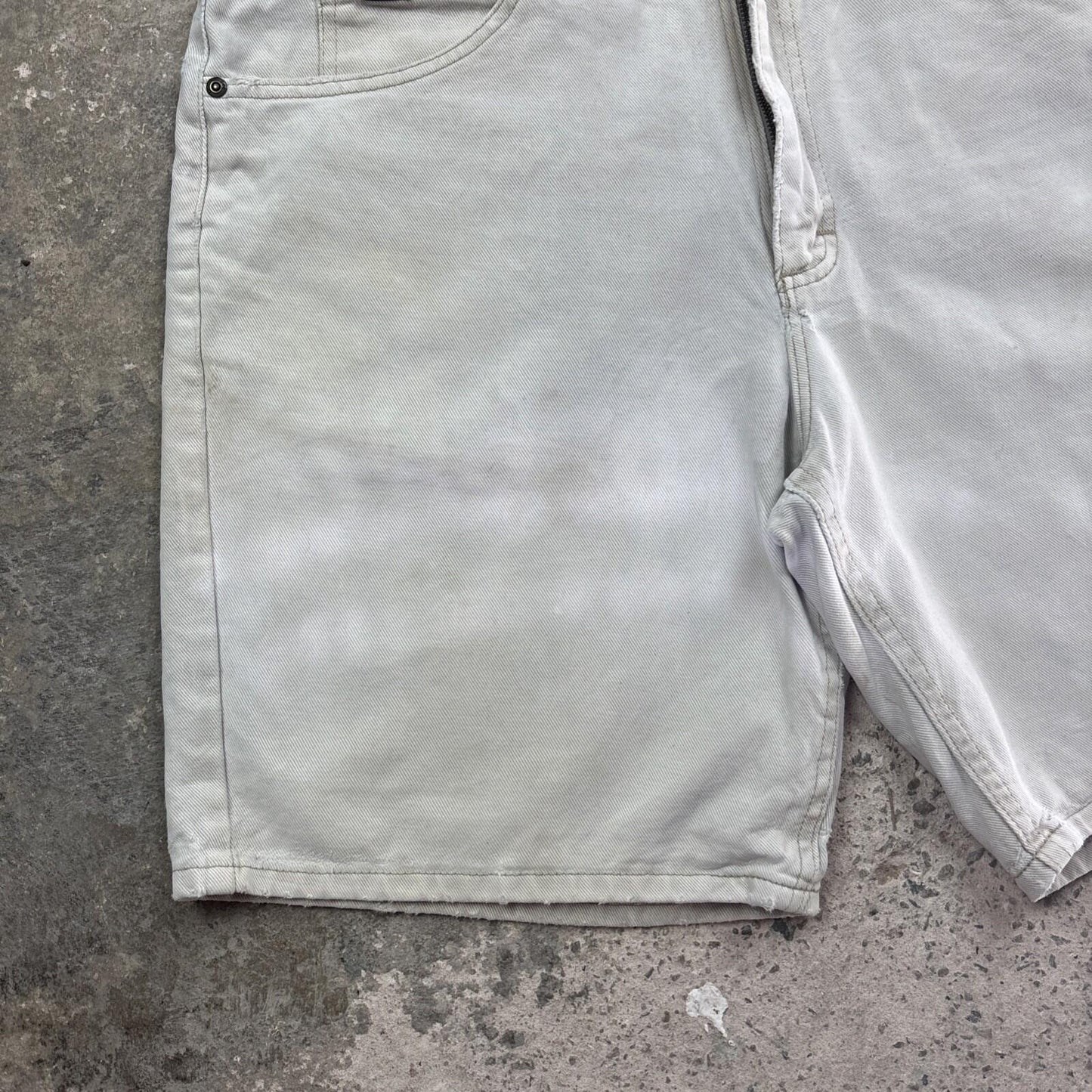 Vintage Beige Lee Relaxed  Jean Shorts | W36"
