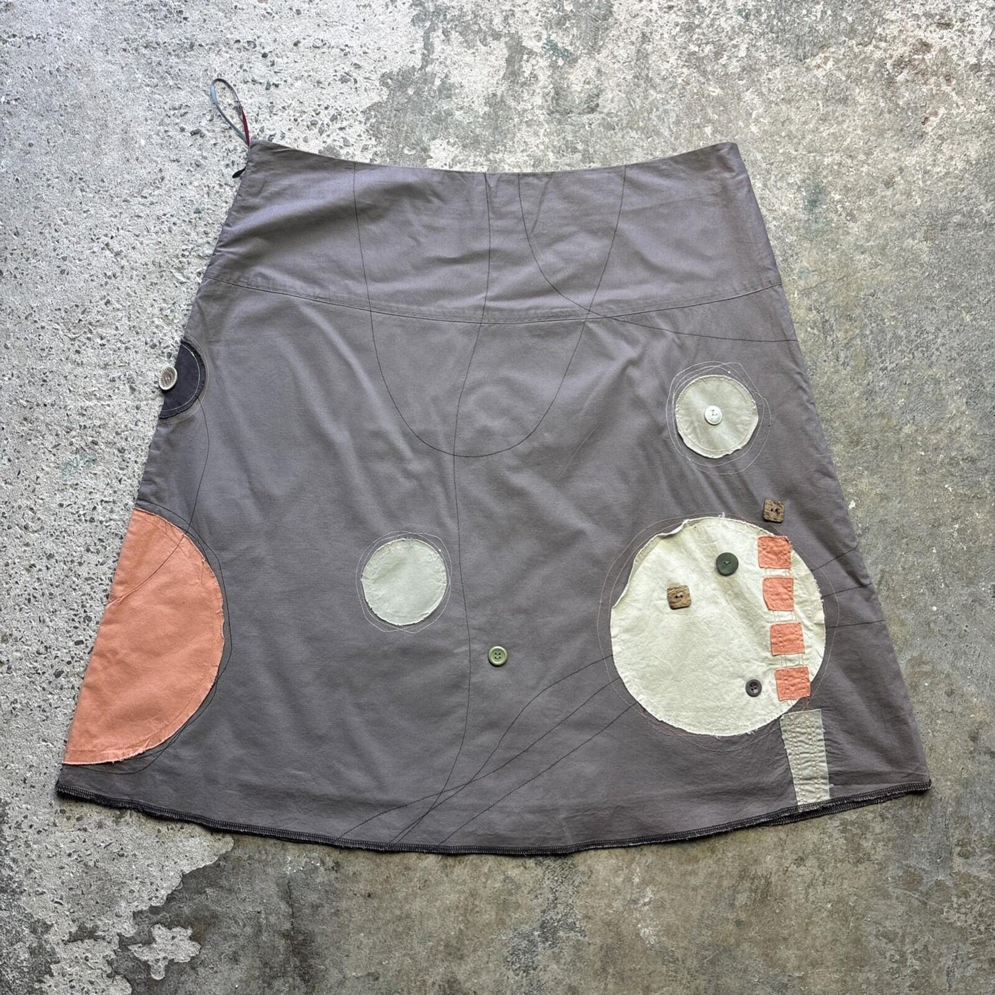 Y2K Style White Stuff Brown Skirt - Size 16
