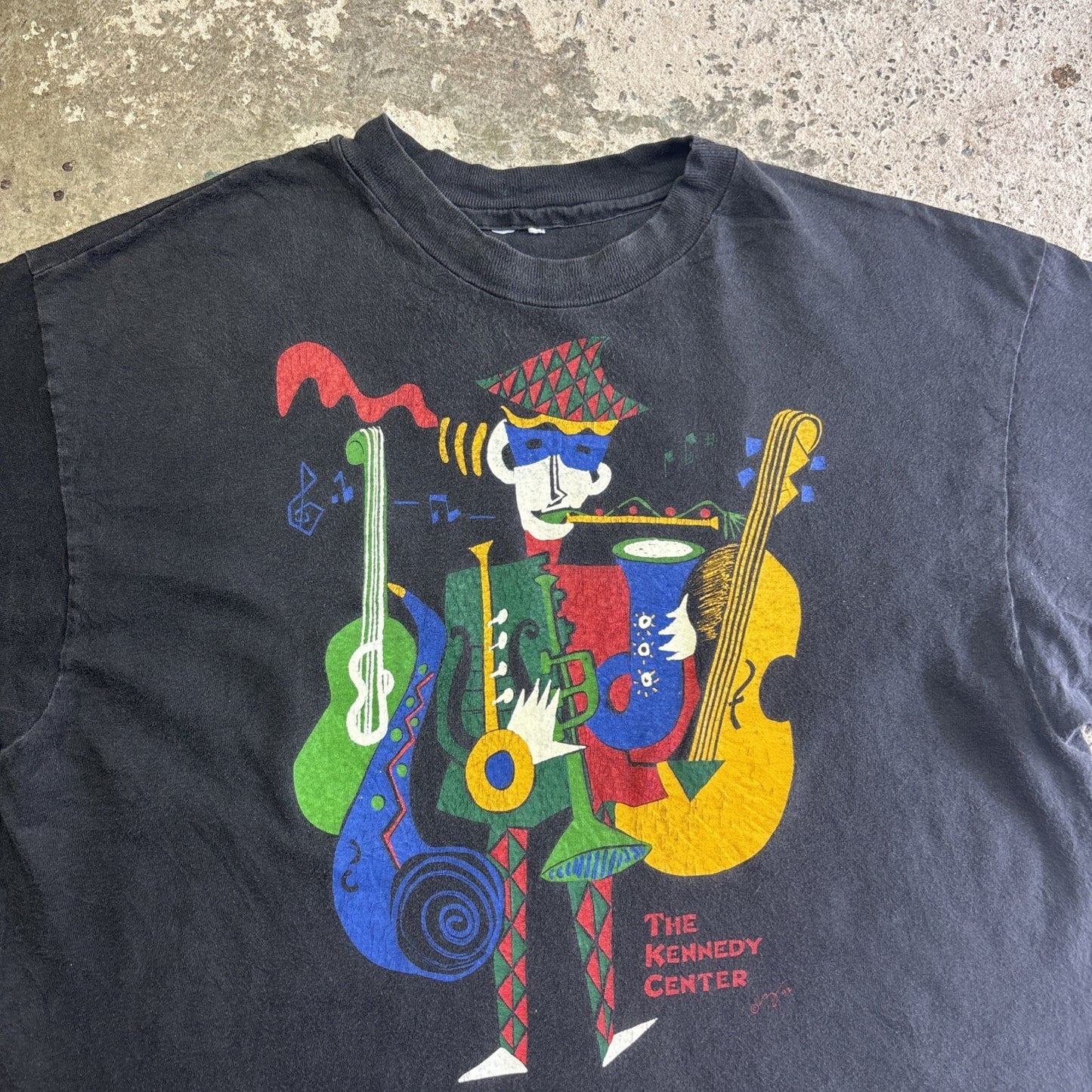 Vintage 92’ Black Graphic Music T-Shirt | Size L