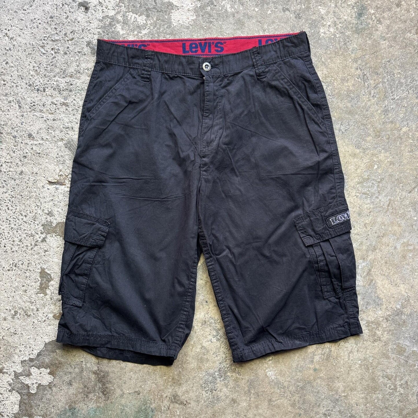 Black Levi’s Cargo Men’s Jorts Shorts | W30