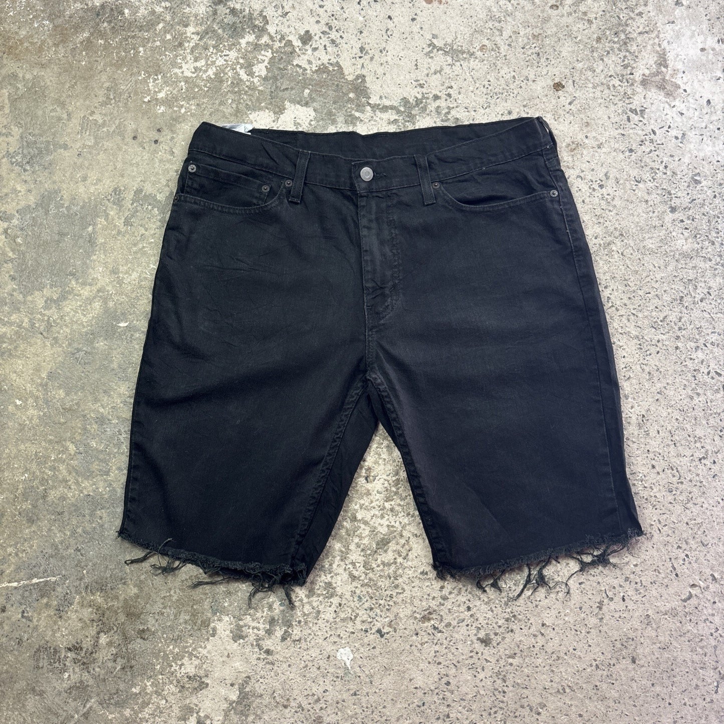 Black Levi’s 511 Cut Off Denim Jean Shorts | W36"