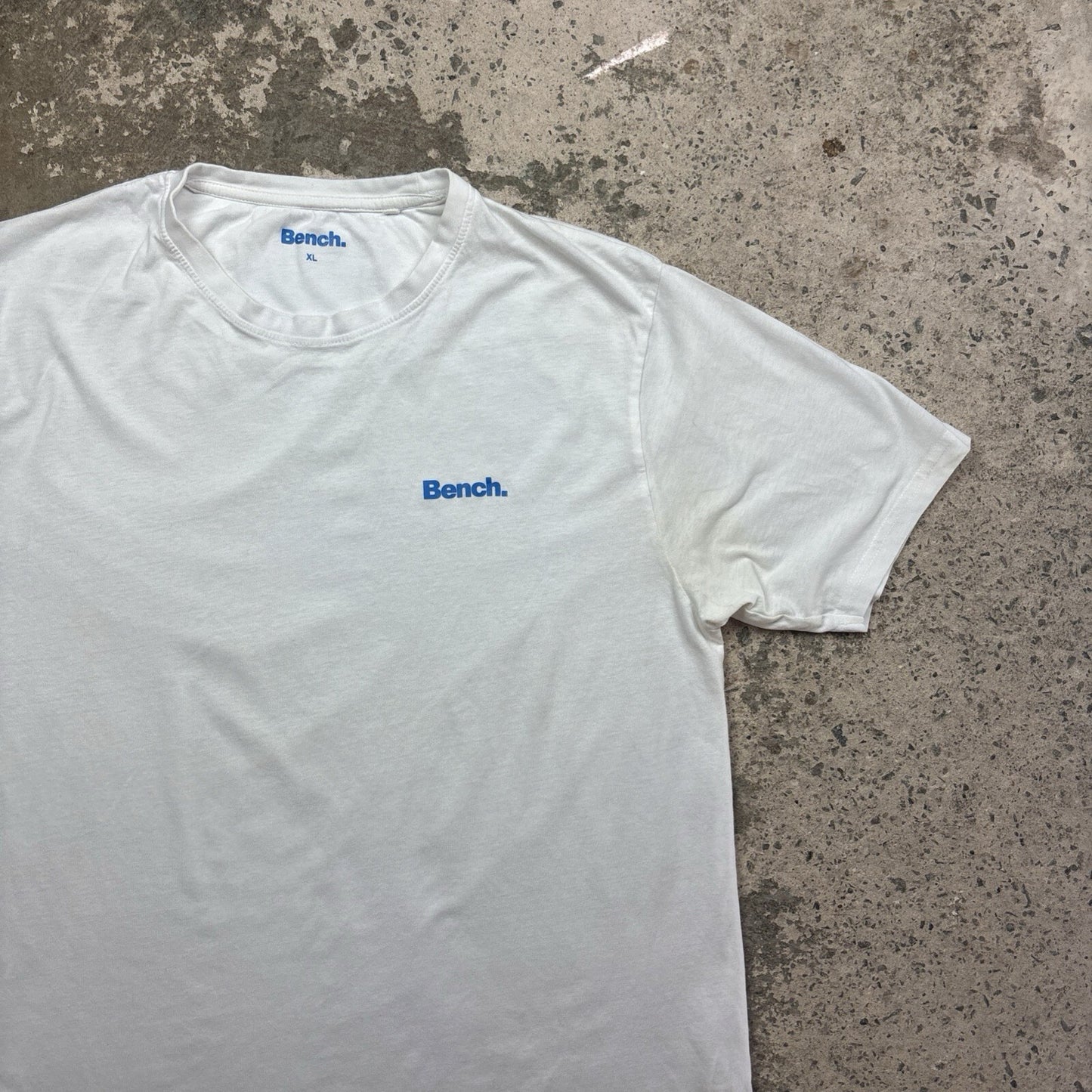 White Bench Logo Print T-Shirt | Size XL
