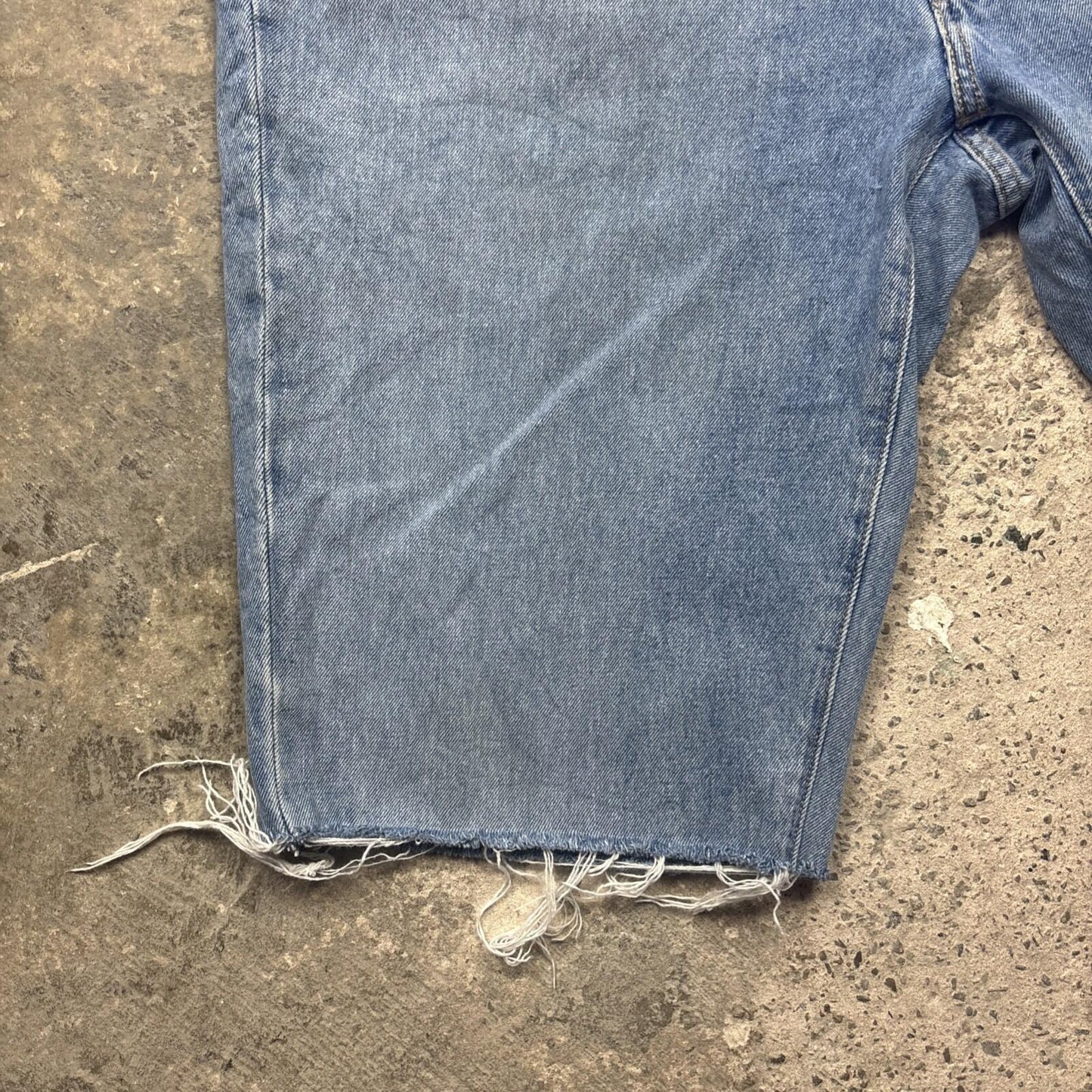 Blue Denim Levi’s Cut Off Jean Shorts | W40"