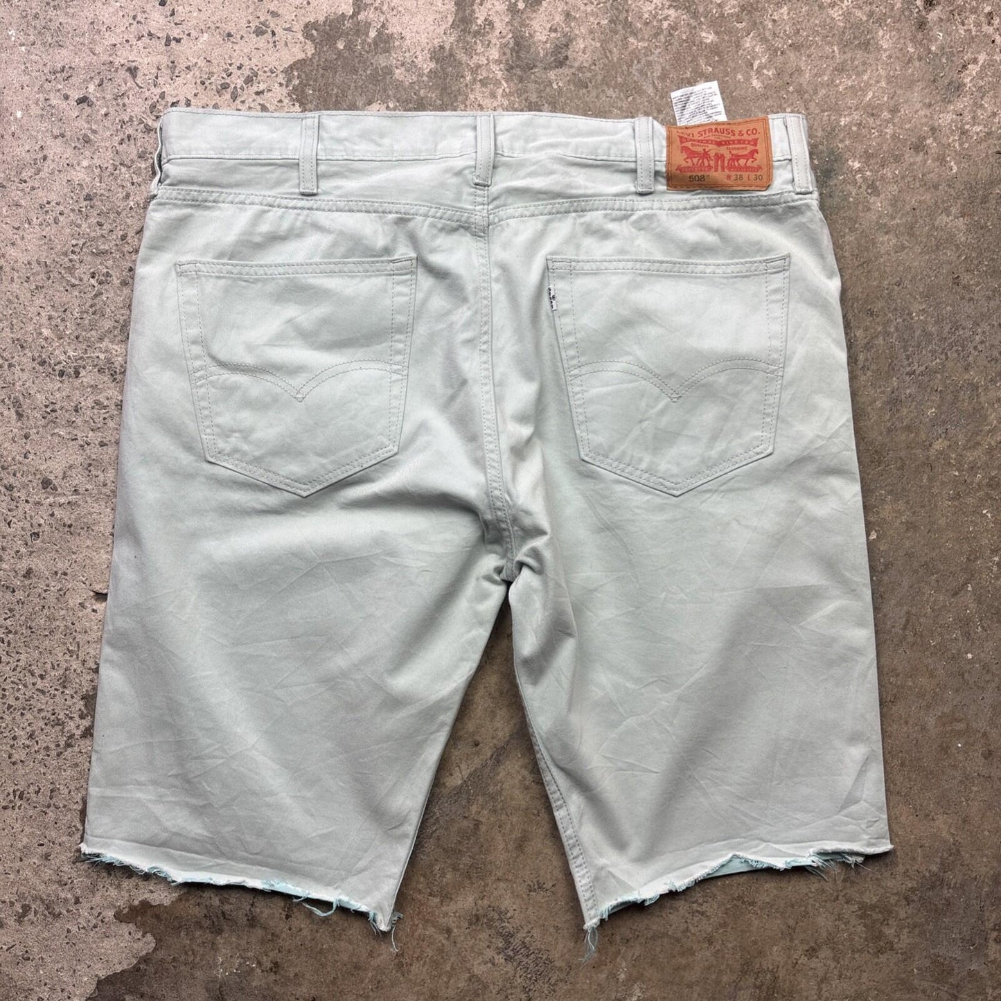 Teal Levi’s 508 Men’s Cut Off Shorts | W38