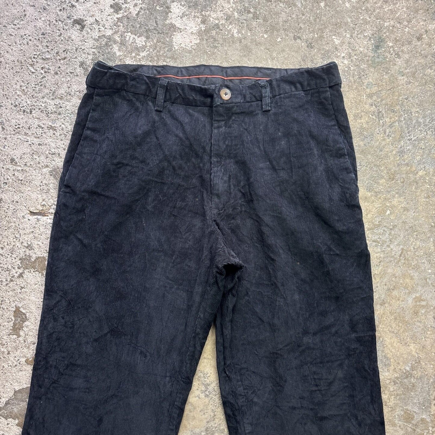 Black Corduroy Men’s Trousers - W36