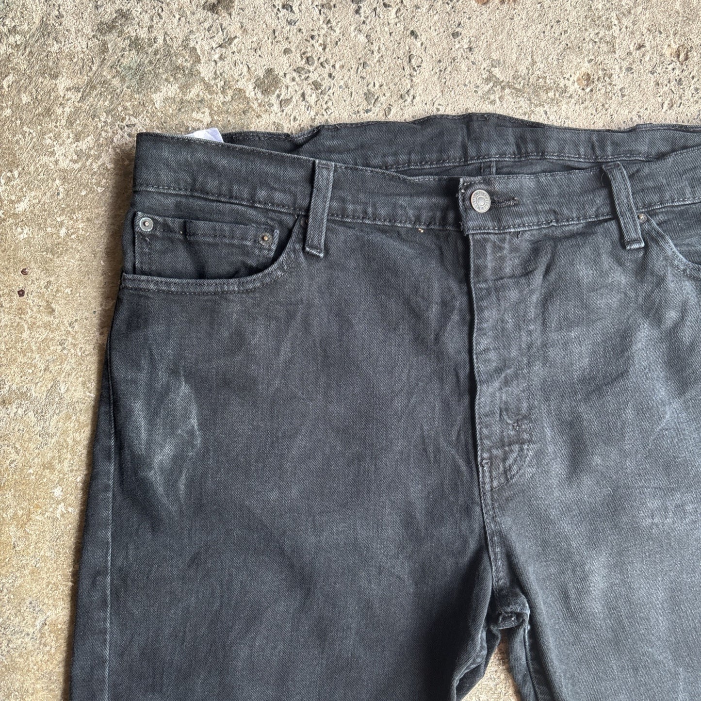 Black Levi’s 511 Denim Cut Off Jean Shorts | W38"