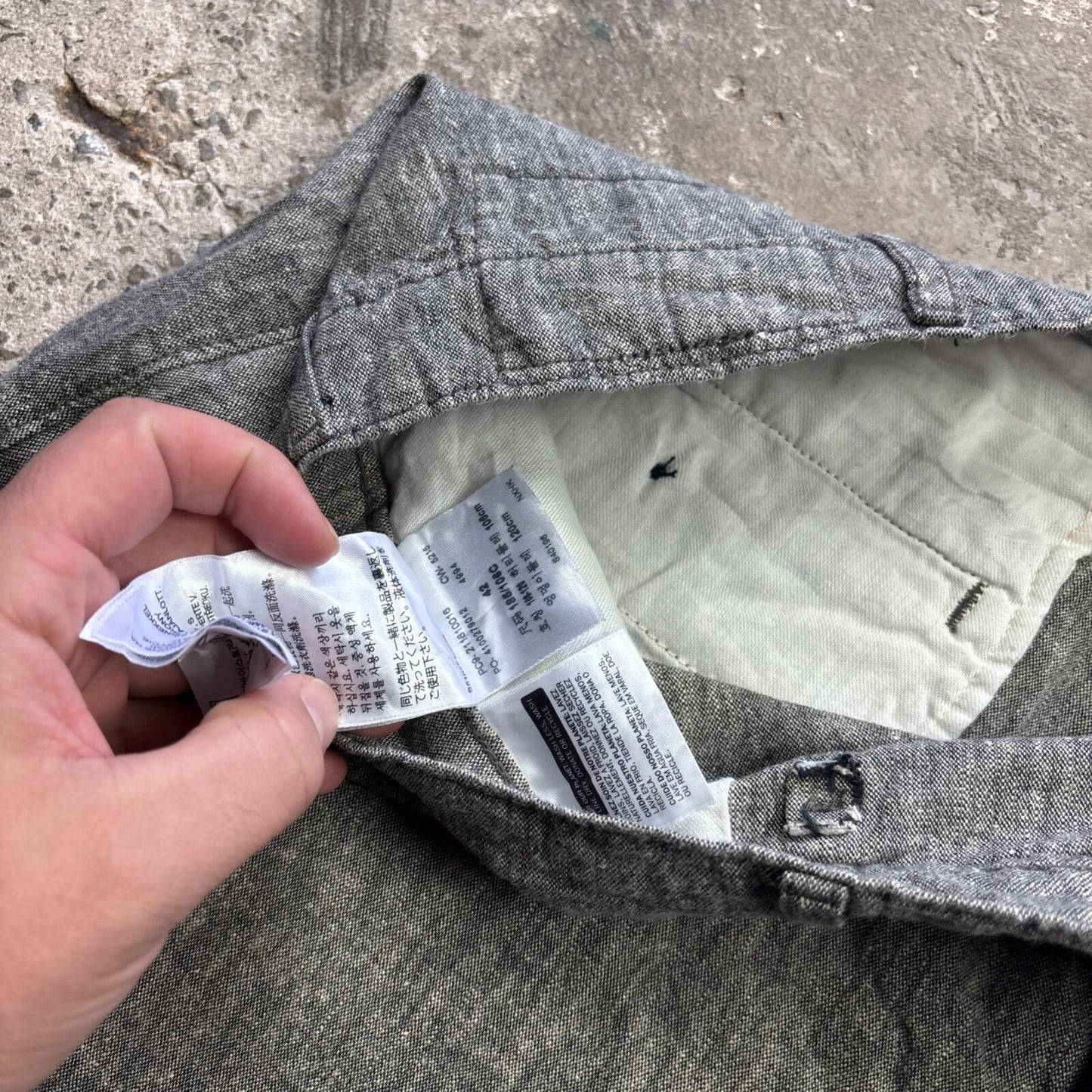 Grey Men’s Levi's Linen Blend Shorts - W42