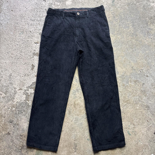 Black Corduroy Men’s Trousers - W36