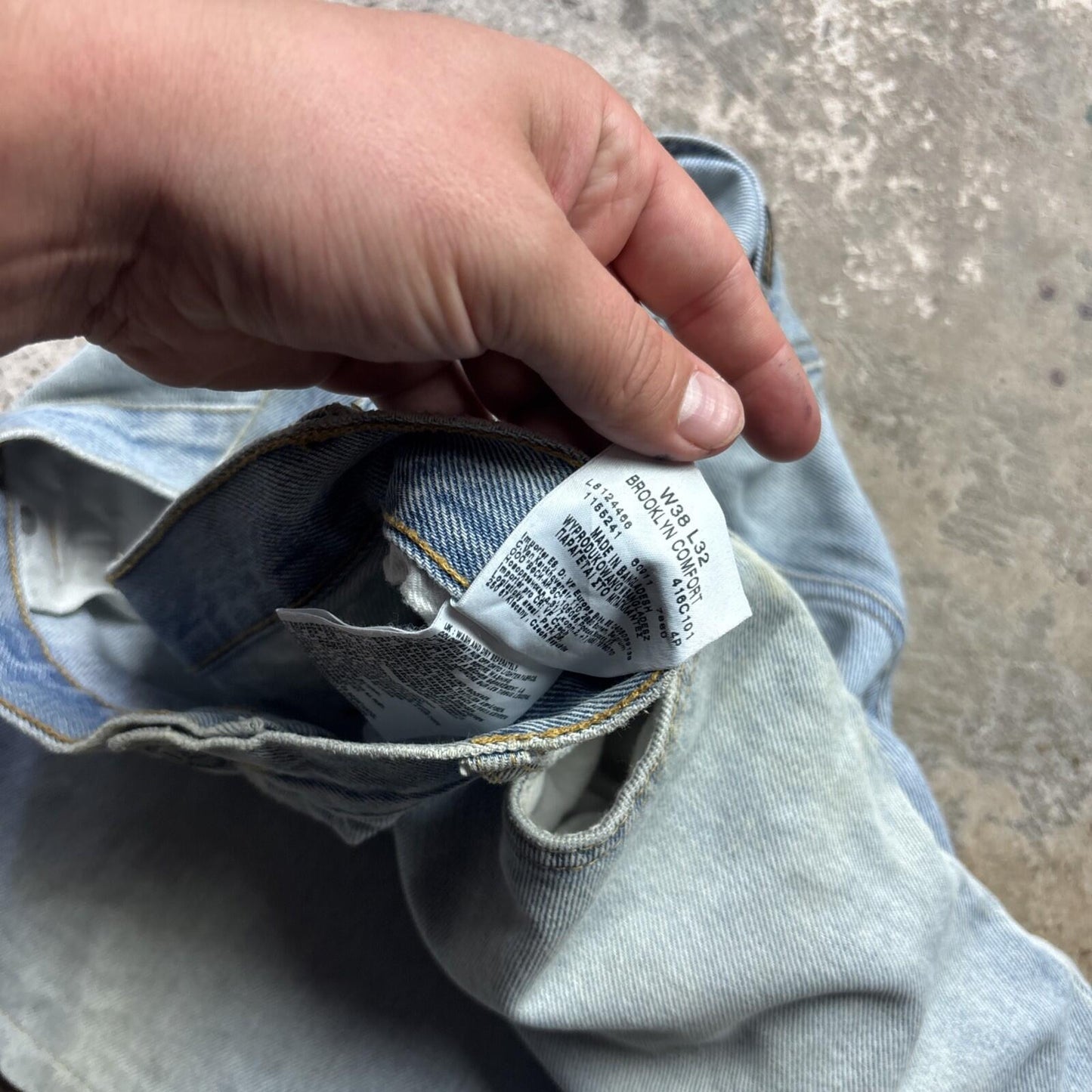 Light Blue Lee Denim Bermuda Men’s Shorts | W38