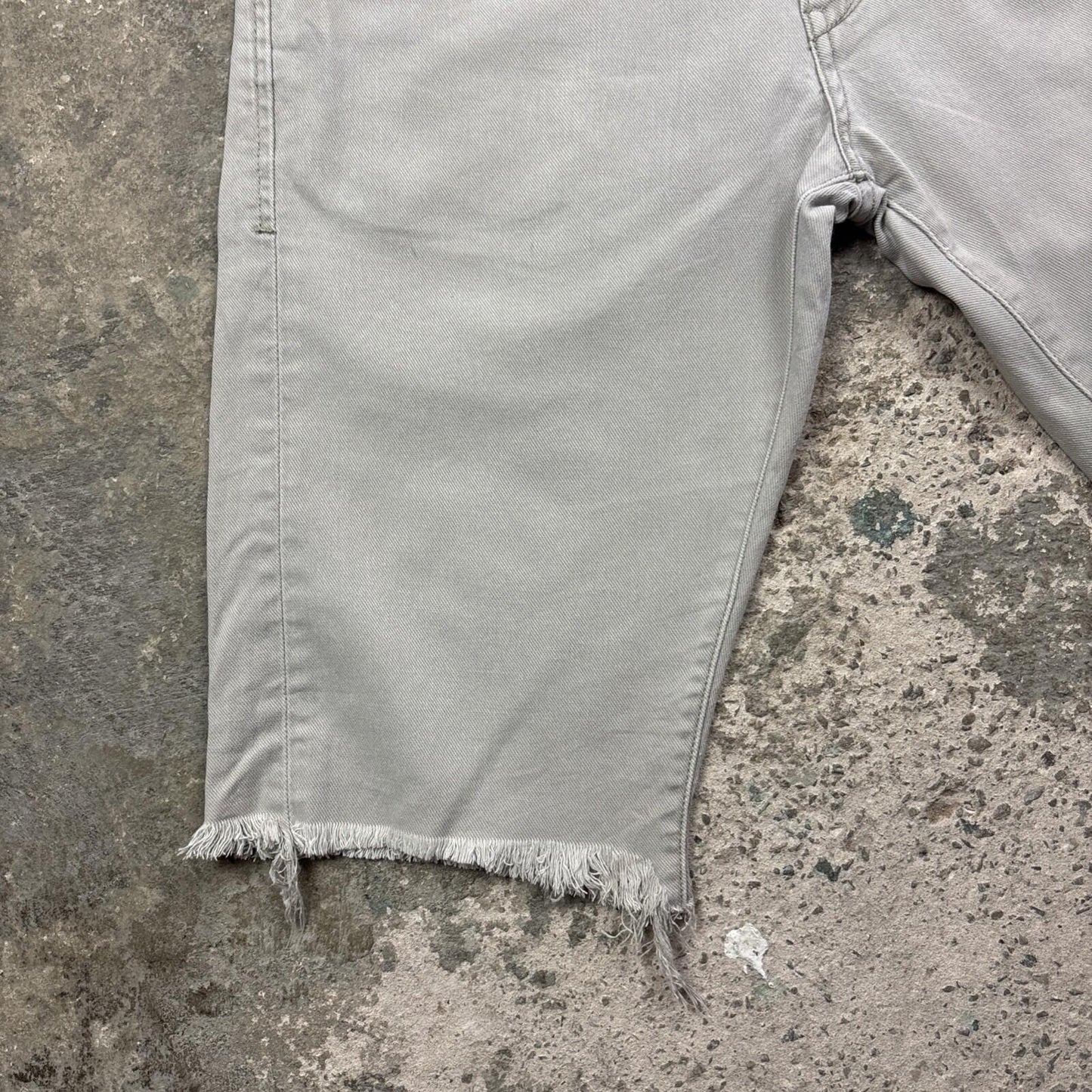 Beige Denim Levis 511 Skinny Cut Off Jean Shorts | W31"