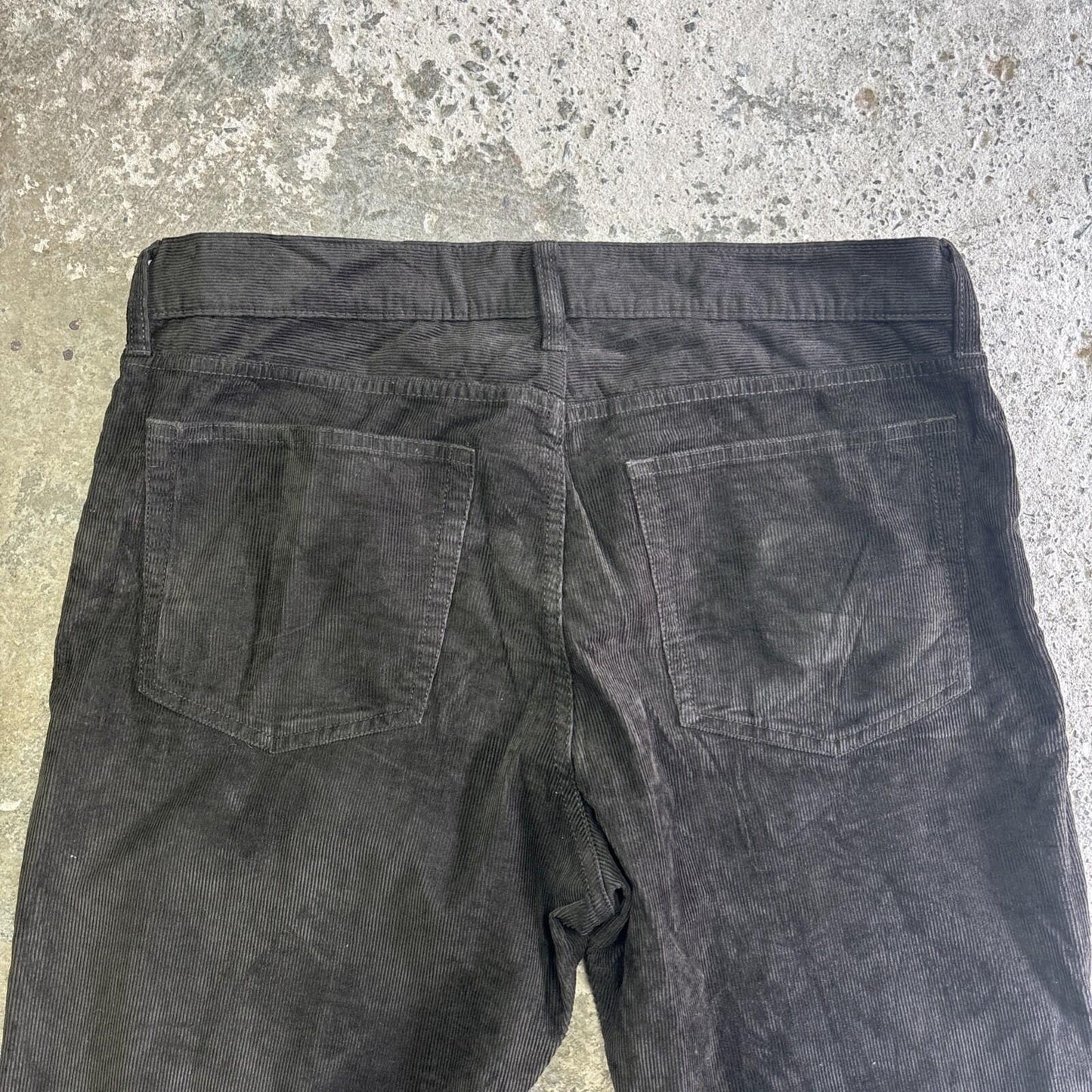 Dark Brown J.Crew Straight Corduroy Trousers | W33"