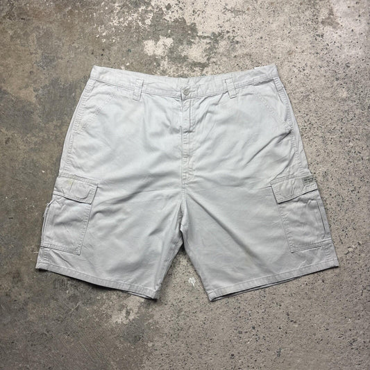 Cream Wrangler Cotton Cargo Shorts | W40"