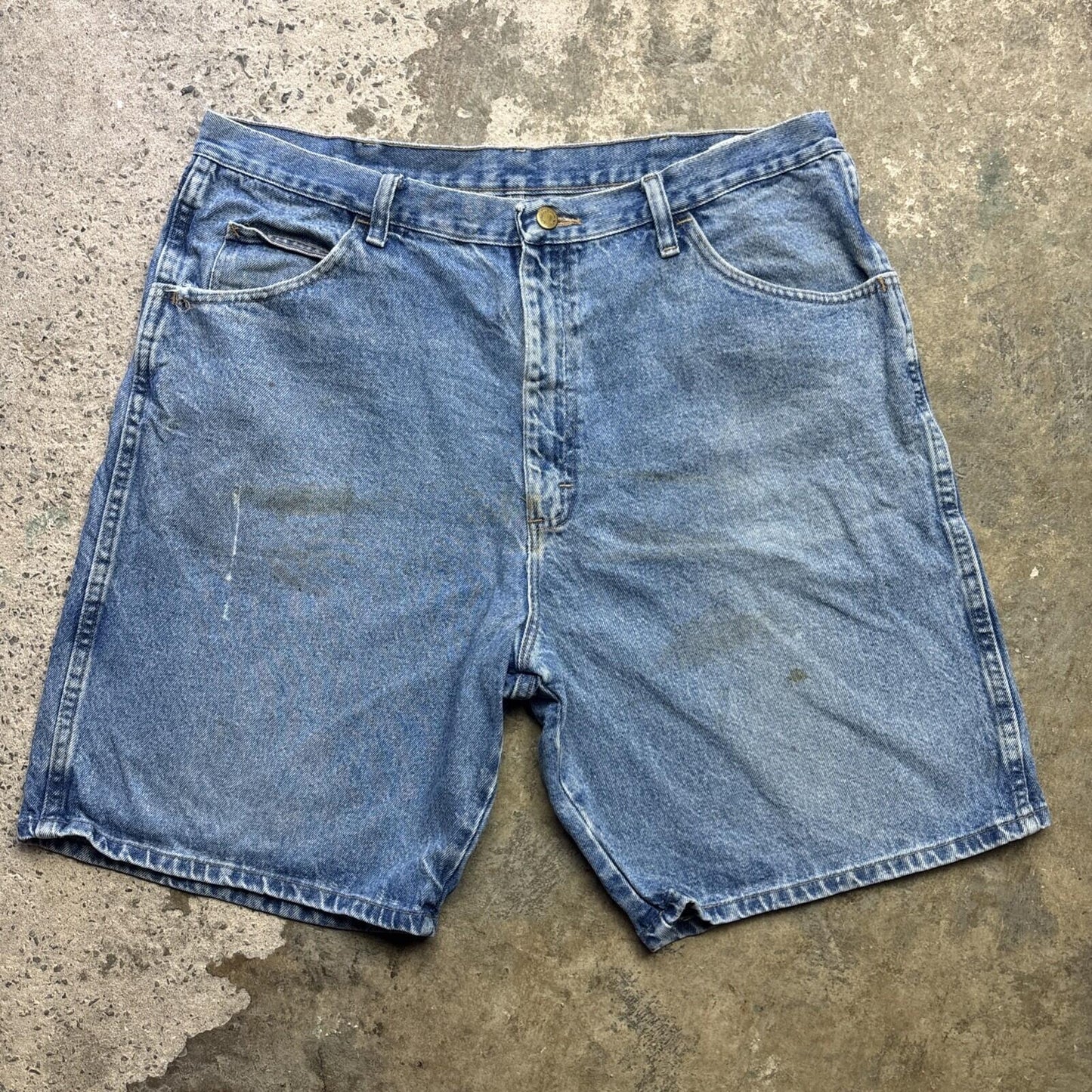 Blue Denim Wrangler Men’s Shorts | W38