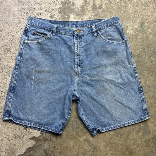 Blue Denim Wrangler Men’s Shorts | W38