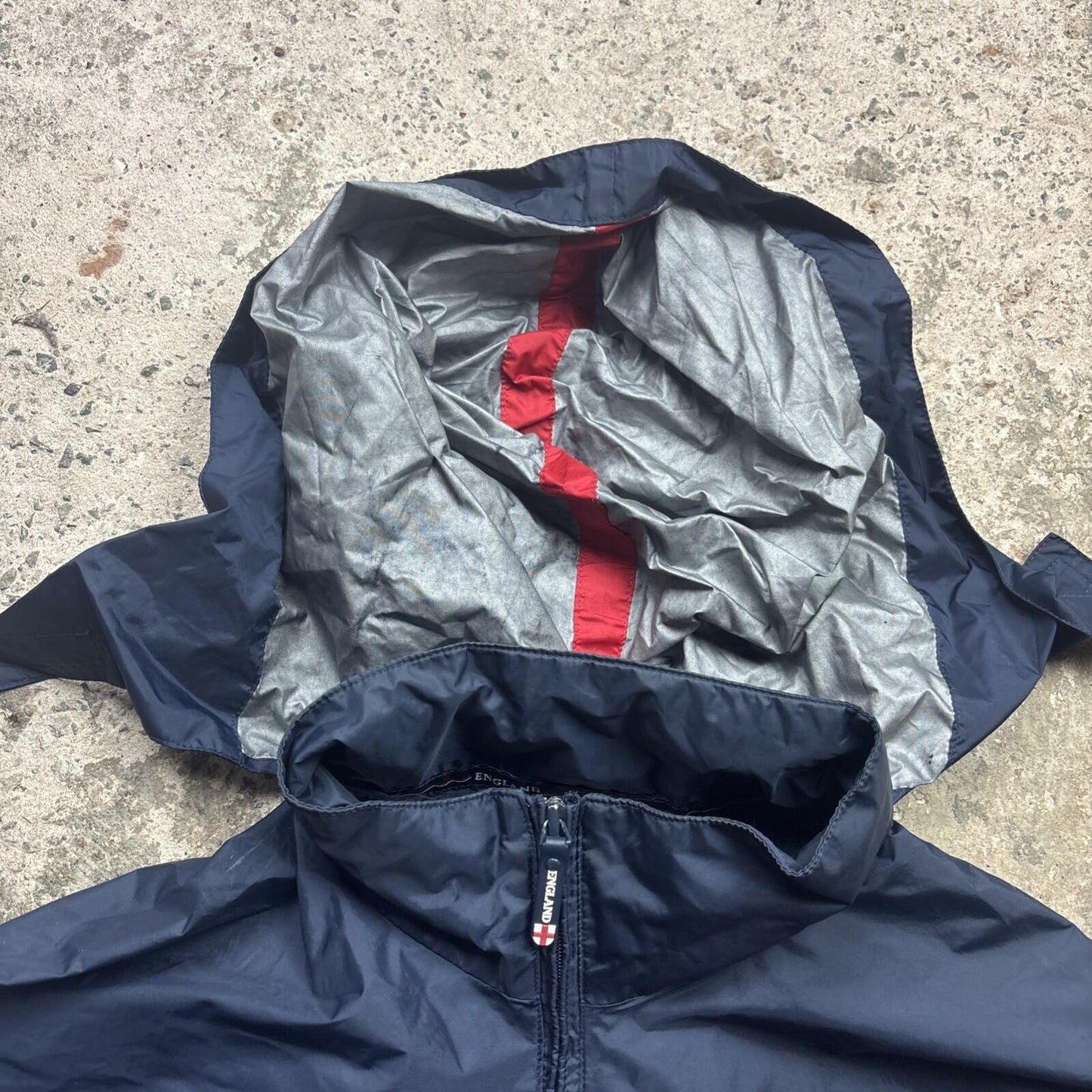 00s Navy England Umbro Men’s Windbreaker Jacket | M