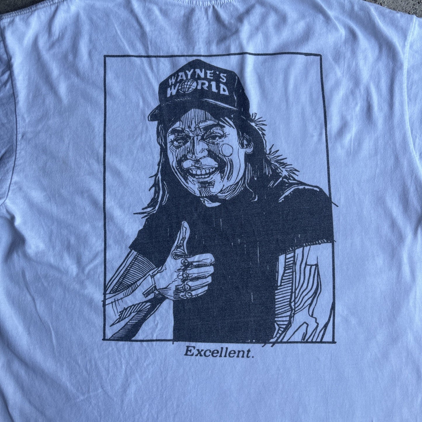 White Graphic Wayne’s World T-shirt | Size: L