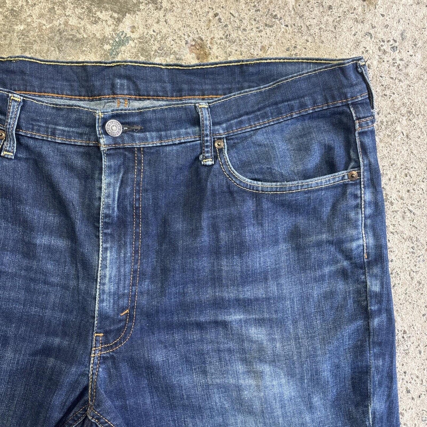 Blue Denim Levi’s Cut Off Denim Jean Shorts | W40"